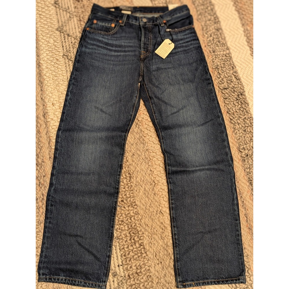 NWT Levis 501 90s Mid Rise Straight Leg Jeans Dark Wash 27x30